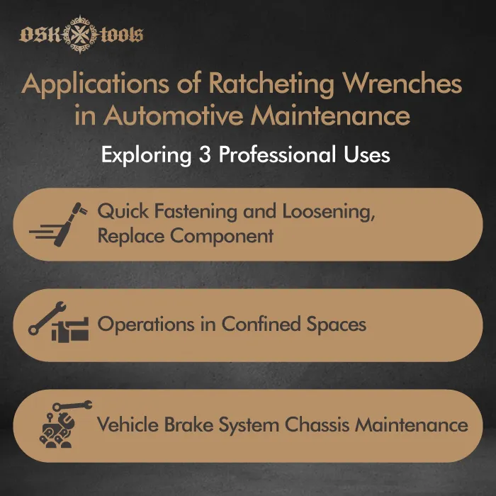3 Applications of ratcheting wrenches in automotive repairsOSK Tools